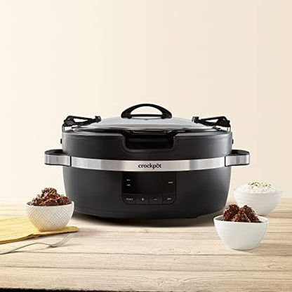 Thermoshield 6 Quart Slow Cooker with Carry Handles - Curated Catalog I3