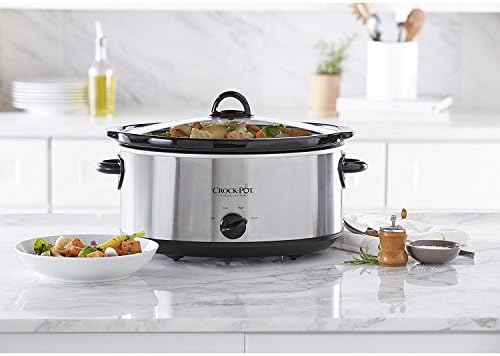 7 Quart Oval Manual Slow Cooker – Stainless Steel - Curated Catalog Q9