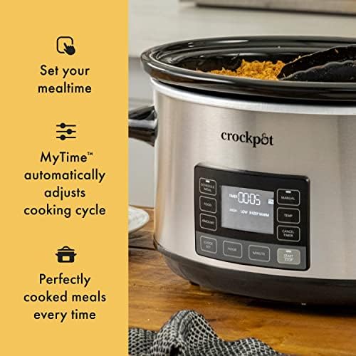 7 Quart Portable Programmable Slow Cooker with Timer - Curated Catalog P5