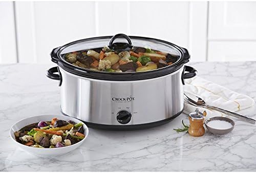 7 Quart Oval Manual Slow Cooker – Stainless Steel - Curated Catalog Q9