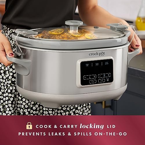 7 Quart Programmable Cook & Carry Slow Cooker - Curated Catalog X0