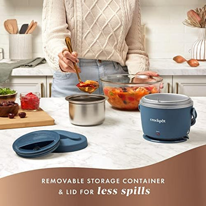 Electric Lunch Box Food Warmer 20oz – Faded Blue - Curated Catalog R3