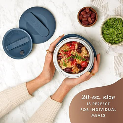 Electric Lunch Box Food Warmer 20oz – Faded Blue - Curated Catalog R3