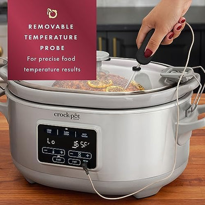 7 Quart Programmable Cook & Carry Slow Cooker - Curated Catalog X0