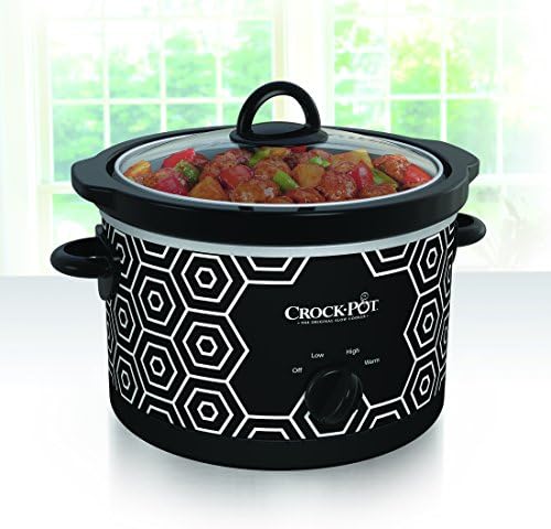 4.5 Quart Portable Slow Cooker – Black & White - Curated Catalog P1