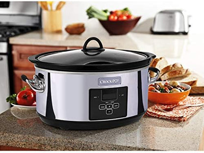 7 Quart Programmable Slow Cooker – Polished Platinum - Curated Catalog M5