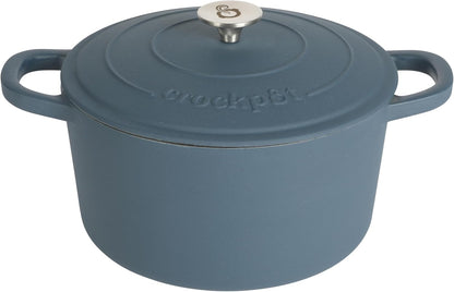 3 Quart Enameled Cast Iron Dutch Oven – Aqua - Curated Catalog E9