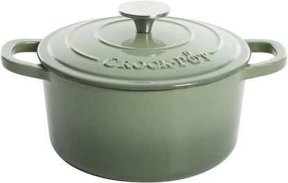 3 Quart Enameled Cast Iron Dutch Oven – Aqua - Curated Catalog E9