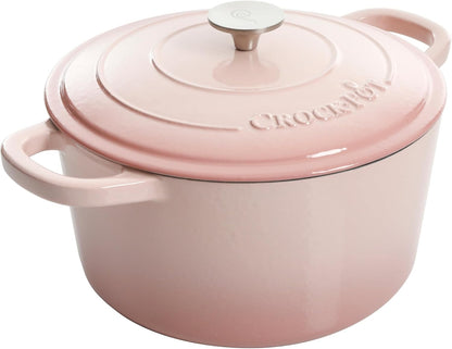 3 Quart Enameled Cast Iron Dutch Oven – Aqua - Curated Catalog E9