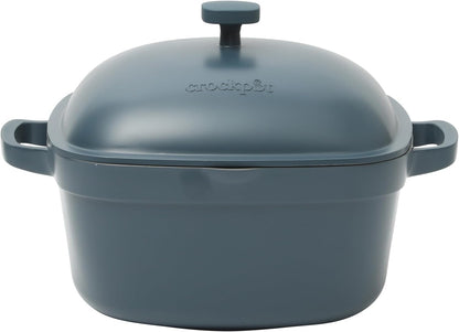 3 Quart Enameled Cast Iron Dutch Oven – Aqua - Curated Catalog E9